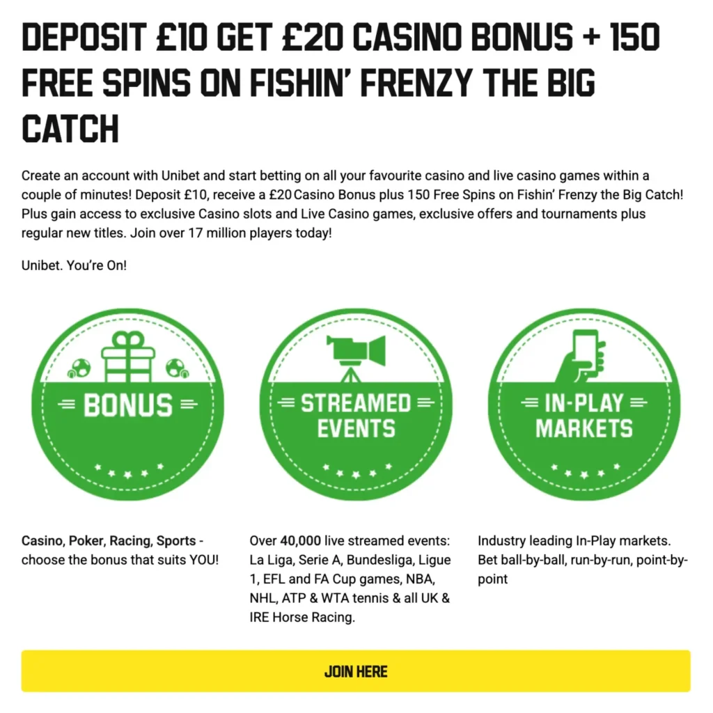 unibet welcome offer